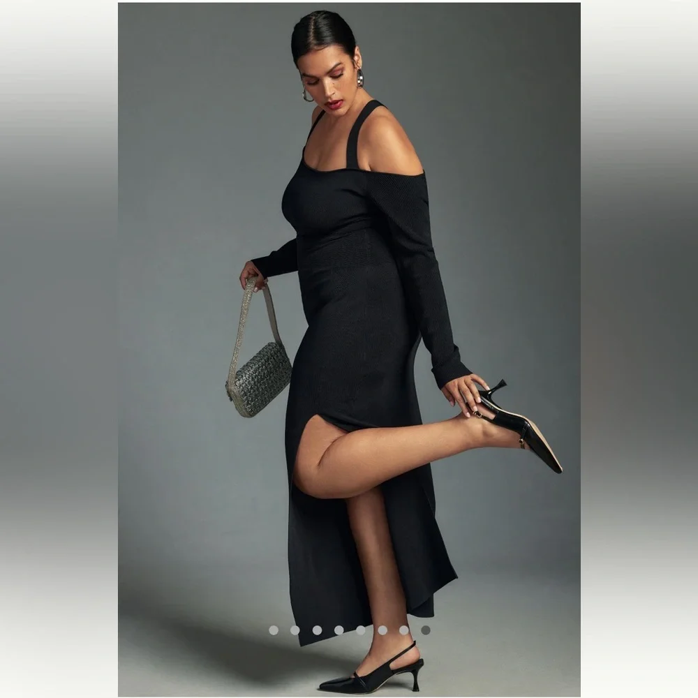 NWT Anthro Little Black Dress - Picture 3 of 11